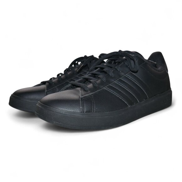 ADIDAS Grand Court 2.0 Cloudfoam Sneakers Black/Black Shoes GW9198 Size 13 EUC - Picture 5 of 16